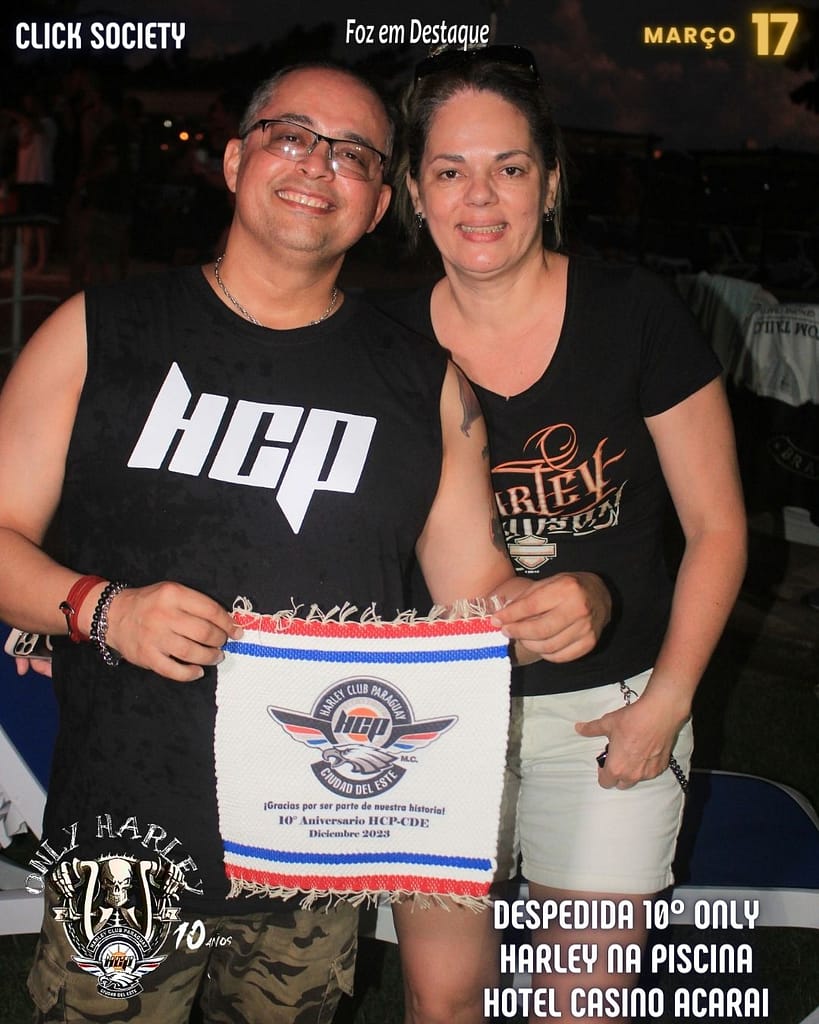 ONLY HARLEY 10 anos - HCP Harley Club Paraguay em Ciudad del Este.  - marcos presidente