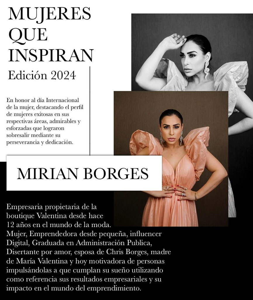 Mirian Borges - Valentina Models
Mulheres que inspiram